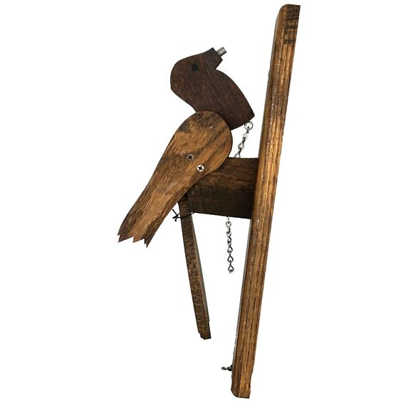 Handmade Other - Vintage 1987 Handmade Woodpecker Wood Door Knocker Wall Art Ron Gerstenmaier